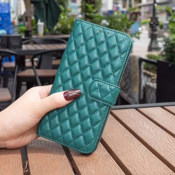 Motorola Moto G62 5G Etui Rombemønster Grønn