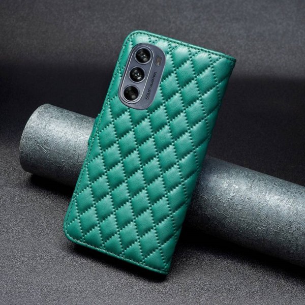 Motorola Moto G62 5G Etui Rombemønster Grønn
