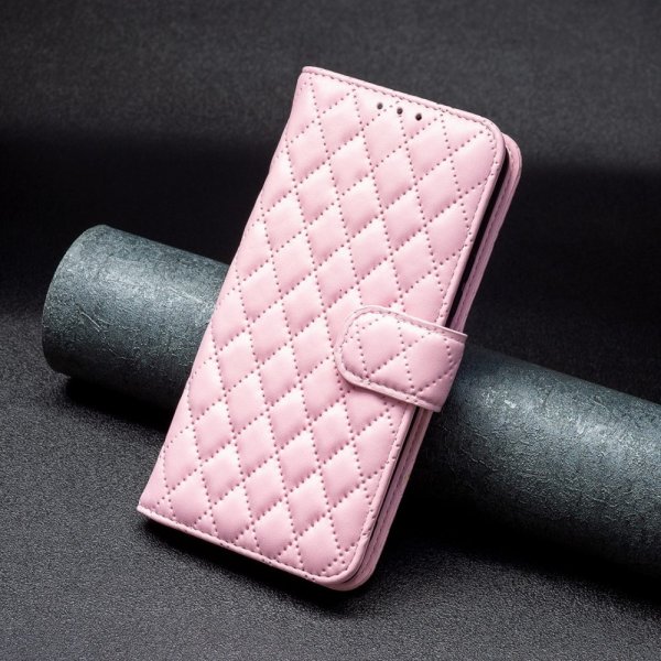 Motorola Moto G62 5G Etui Rombemønster Rosa