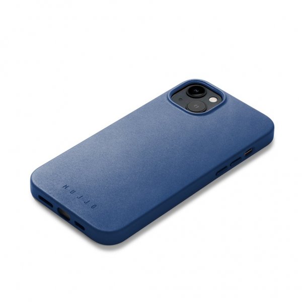 iPhone 14 Plus Deksel Full Leather Case MagSafe Monaco Blue