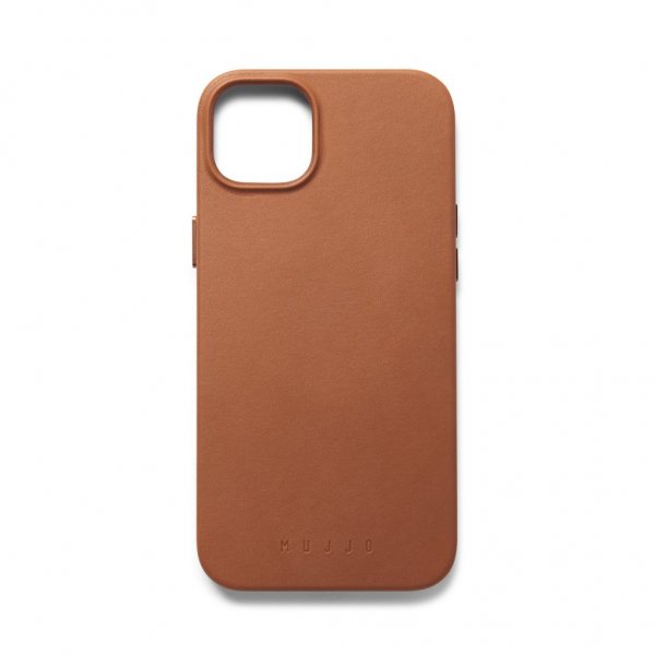 iPhone 14 Deksel Full Leather Case MagSafe Tan