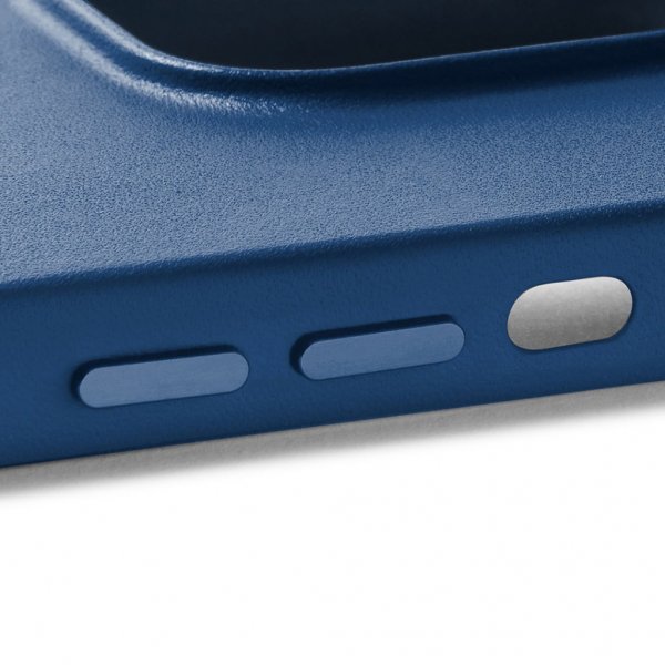 iPhone 14 Plus Deksel Full Leather Case MagSafe Monaco Blue