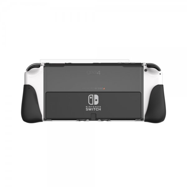 Nintendo Switch OLED Deksel Skjermbeskytter Kita Grip 360 Clear