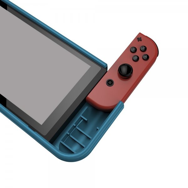 Nintendo Switch etui karbonfiber mønster blå