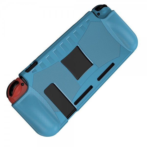 Nintendo Switch etui karbonfiber mønster blå