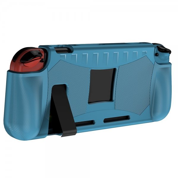 Nintendo Switch etui karbonfiber mønster blå
