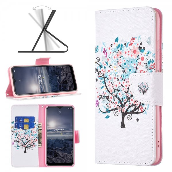 Nokia G11/G21 Etui Motiv Blomstertrær