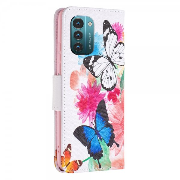 Nokia G11/G21 Etui Motiv To Sommerfugler