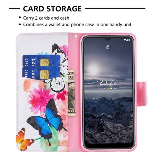 Nokia G11/G21 Etui Motiv To Sommerfugler