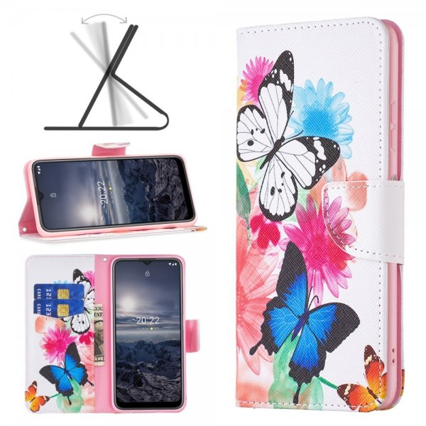 Nokia G11/G21 Etui Motiv To Sommerfugler