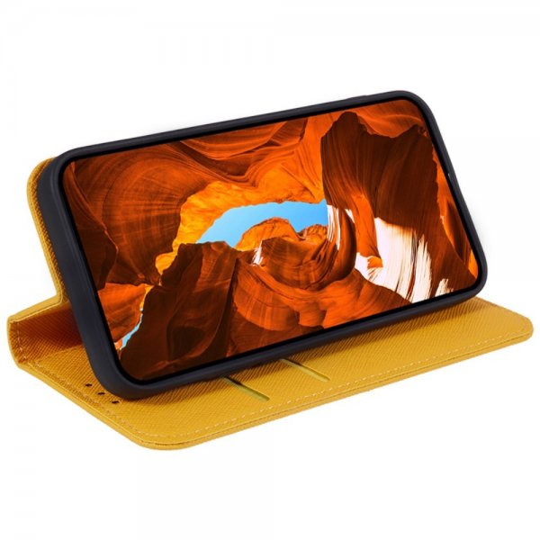 Nokia G42 Etui med Kortlomme flipp Gul