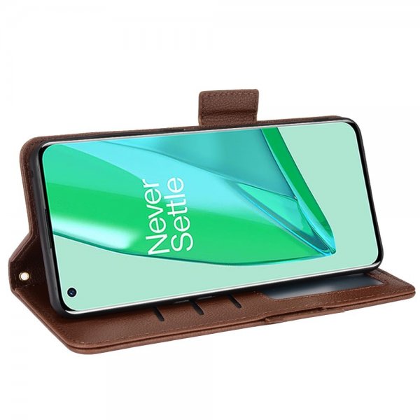 OnePlus 10 Pro Etui Litchi Brun