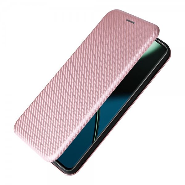 OnePlus 11 Etui Karbonfibertekstur Rosegull