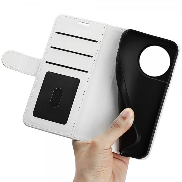 OnePlus 11 Etui Skinntekstur Hvit