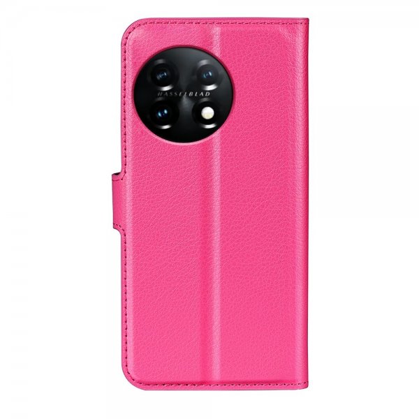 OnePlus 11 Etui Litchi Magenta