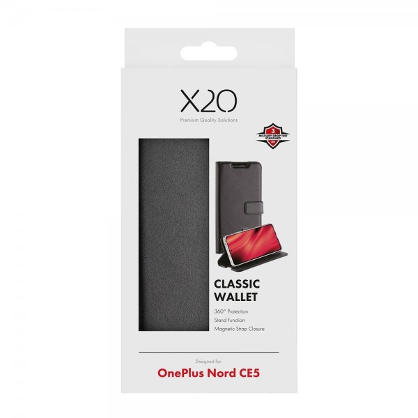 OnePlus Nord CE5 Etui Classic Wallet Svart