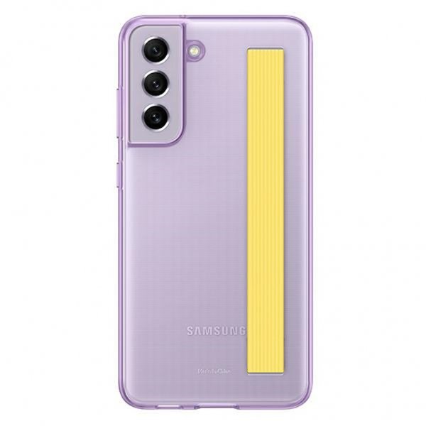 Original Galaxy S21 FE Deksel Slim Strap Cover Lavender