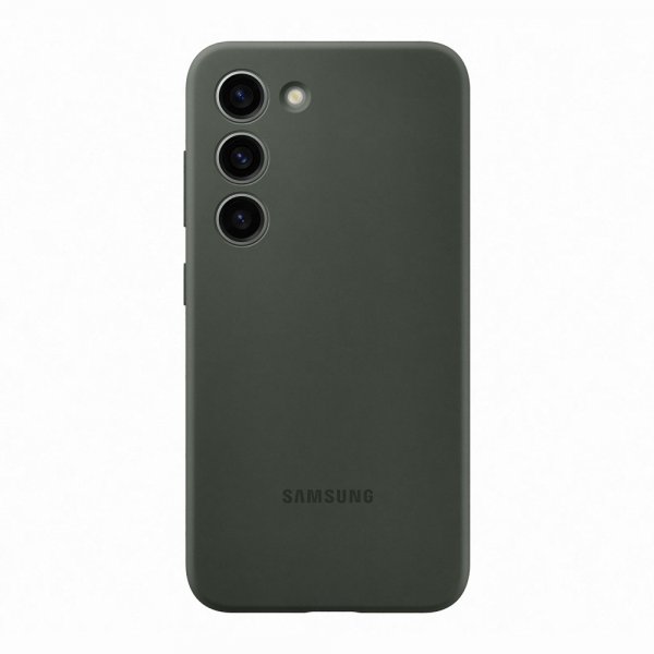 Original Galaxy S23 Deksel Silicone Case Khaki