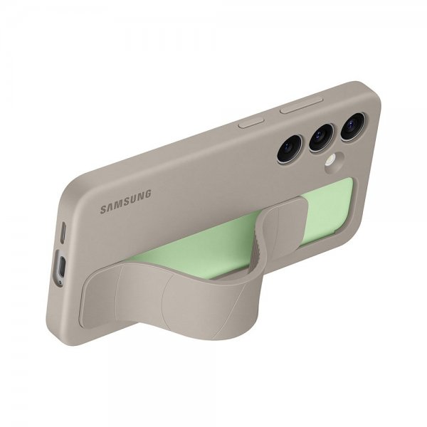 Original Galaxy S24 Plus Deksel Standing Grip Case Taupe