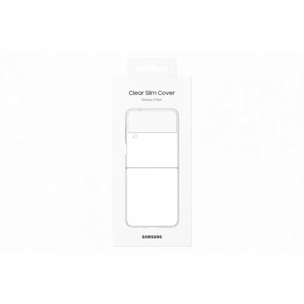Original Galaxy Z Flip 4 Deksel Clear Slim Cover Transparent