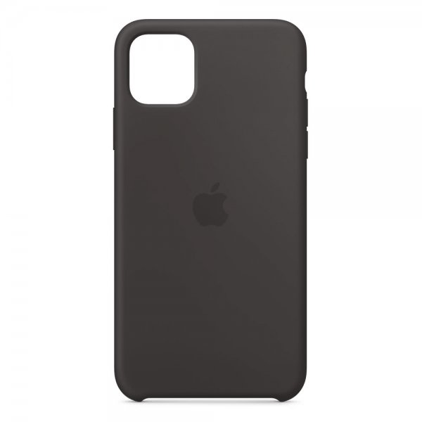 Original iPhone 11 Pro Max Deksel Silikoni Case Svart