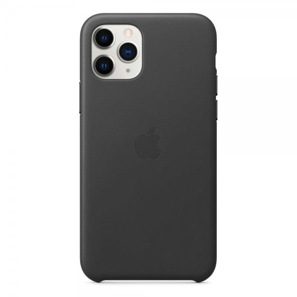 Original iPhone 11 Pro Deksel Leather Case Svart