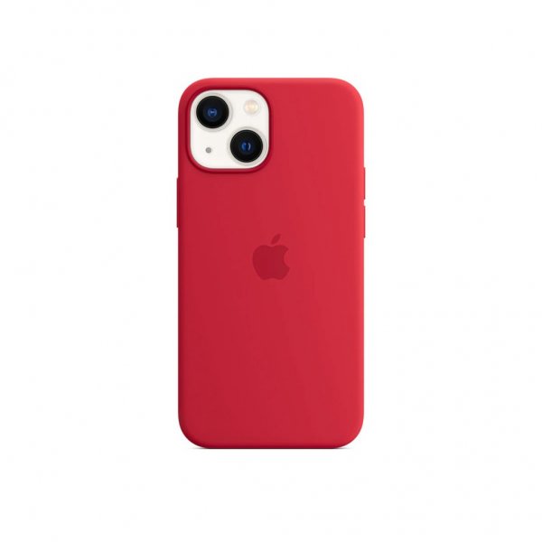 Original iPhone 13 Mini Deksel Silicone Case MagSafe RED
