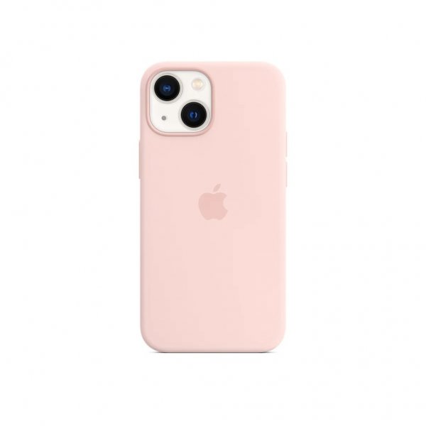 Original iPhone 13 Deksel Silicone Case MagSafe Chalk Pink