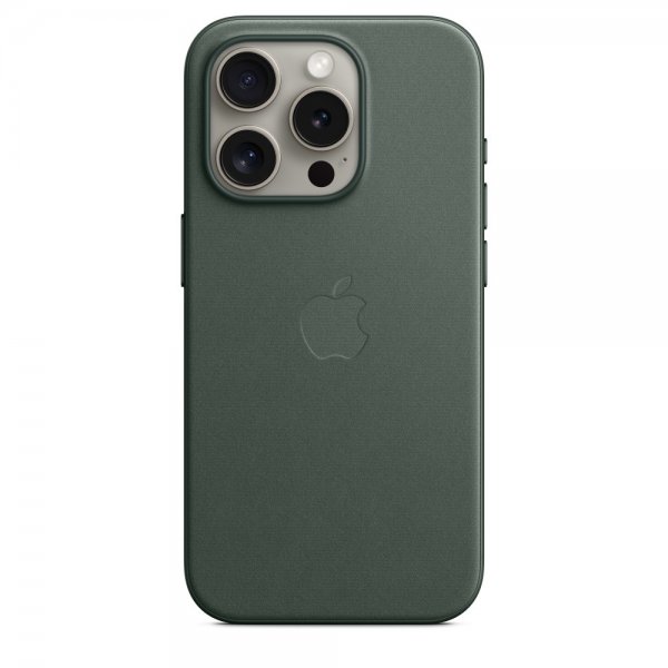 Original iPhone 15 Pro Deksel FineWoven MagSafe Eviggrønn