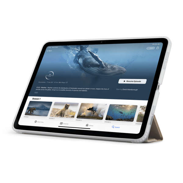 iPad Air 13 (M2/M3) Etui Origami No1 Original Case Metallic Rosa