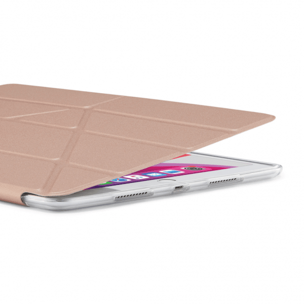 iPad 10.2 (gen 7/8/9) Etui Metallic Origami Rosegull