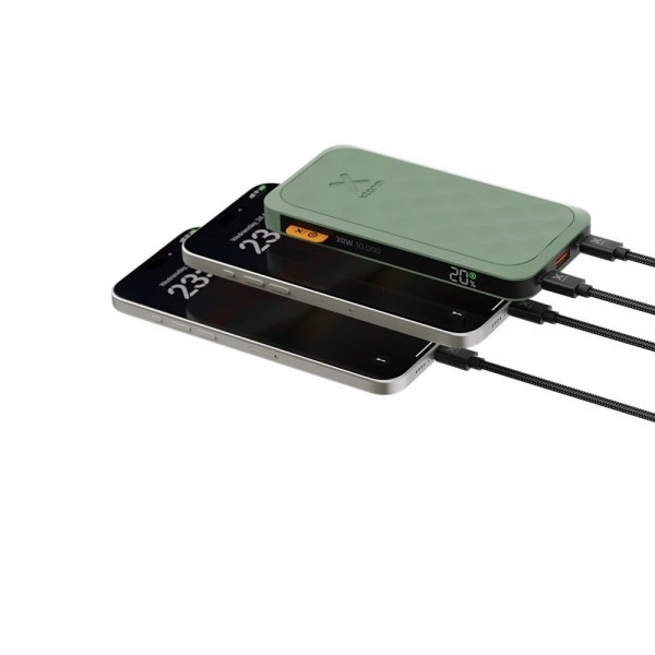 Powerbank Fuel Series 5 20W 2xUSB-C 10 000 mAh Grønn