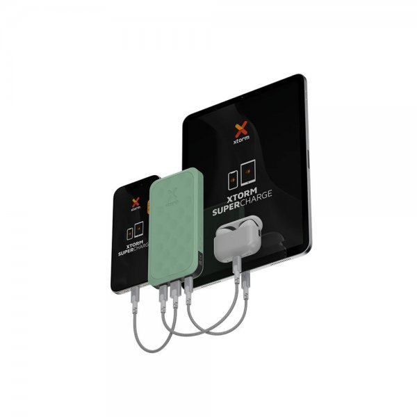 Powerbank Fuel Series 5 20W 2xUSB-C 10 000 mAh Grønn