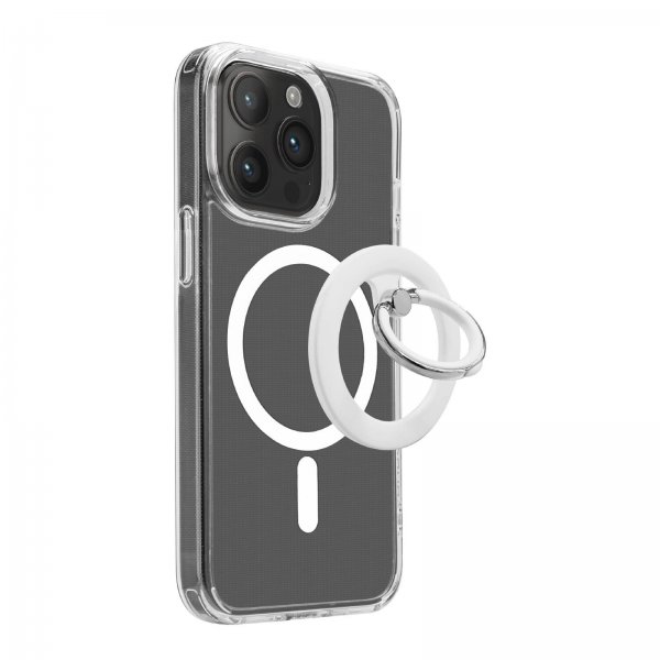 MagSafe Telefon Ring Mag Loop Ring Stand Hvit