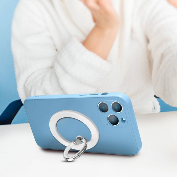 MagSafe Telefon Ring Mag Loop Ring Stand Hvit