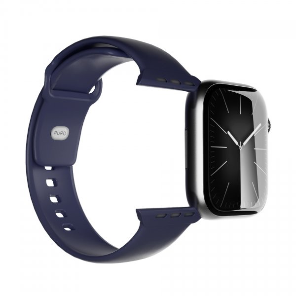 Apple Watch 44/45/46/Ultra 49mm Armbånd Icon Crown Blue