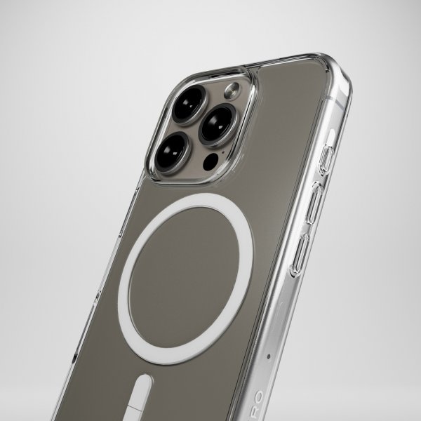 iPhone 16 Pro Max Deksel Impact Clear D3O MagSafe Transparent