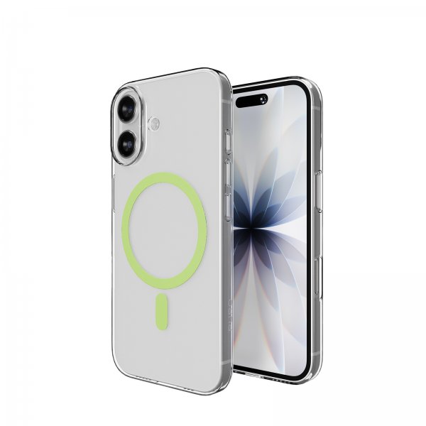 iPhone 17 Deksel Lite Mag Transparent Grønn