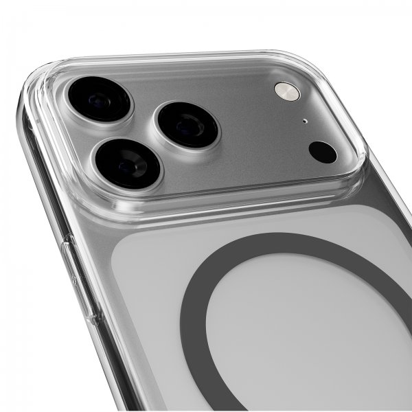 iPhone 17 Pro Deksel Lite Mag Transparent Grå