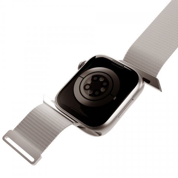 Apple Watch 44/45/46mm/Ultra 49mm Armbånd Milanese Titanium