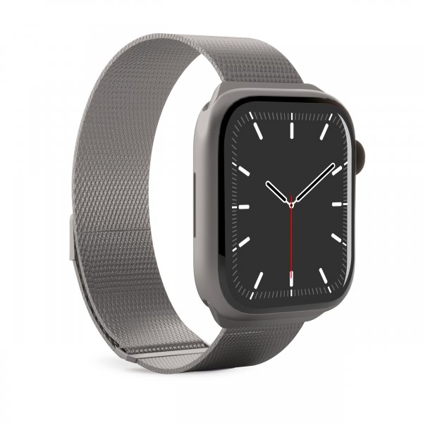 Apple Watch 44/45/46mm/Ultra 49mm Armbånd Milanese Titanium
