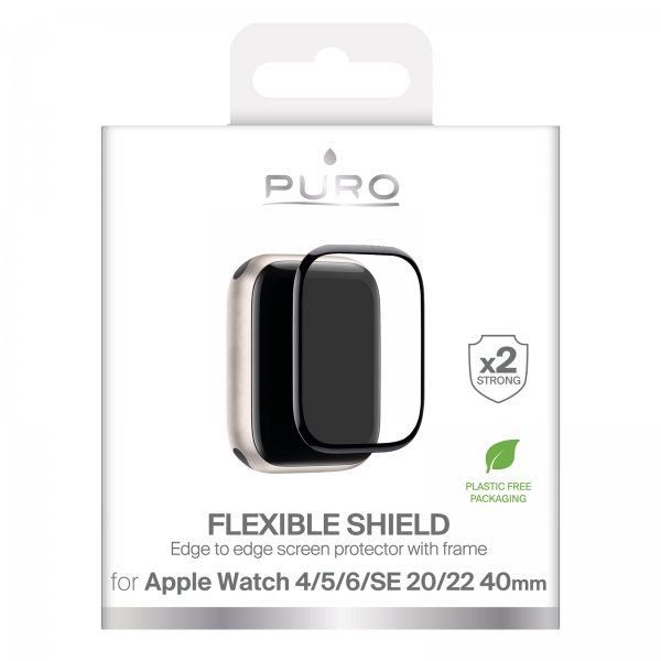 Apple Watch 40mm (Series 4/5/6/SE) Skjermbeskytter Flexible Shield