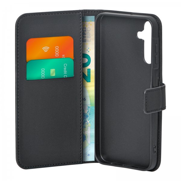 Samsung Galaxy A15 Etui Wallet Stand Svart