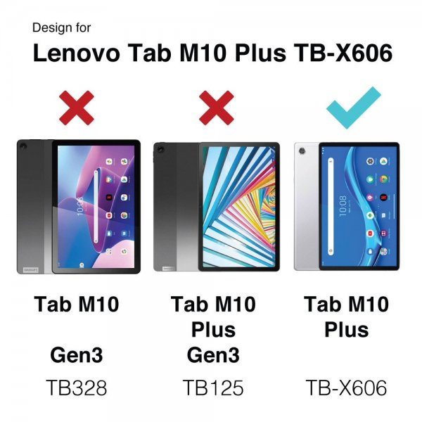Lenovo Tab M10 Plus TB-X606F Deksel Rainproof Rugged Case Hand Strap Kickstand