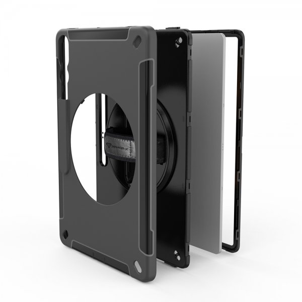 Samsung Galaxy Tab S9 Ultra Deksel Rainproof Rugged Case Hand Strap Kickstand