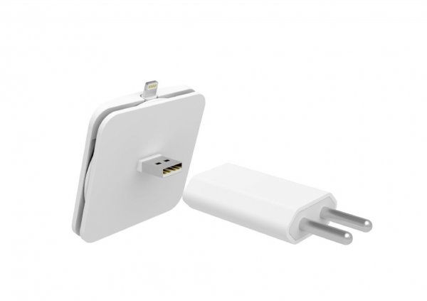 Rolio Ladestasjon Ligntning Hvit