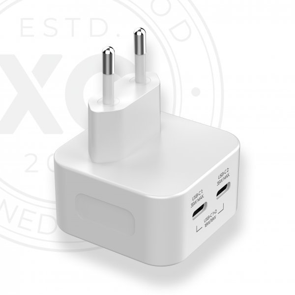 Lader 35W 2xUSB-C GaN Wall Charger