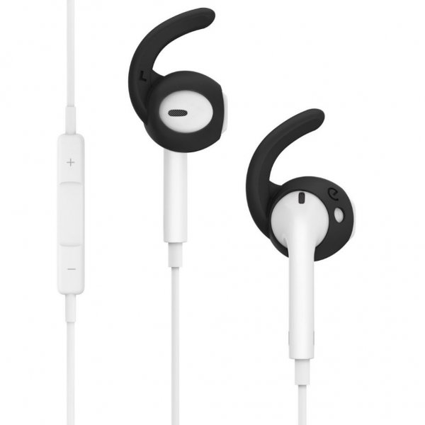 EarBuddyz Ear Hooks för AirPods och EarPods Svart
