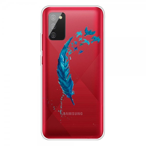 Samsung Galaxy A02s Skal Motiv Fjäder