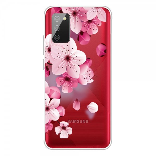 Samsung Galaxy A02s Deksel Motiv Röda Blomster